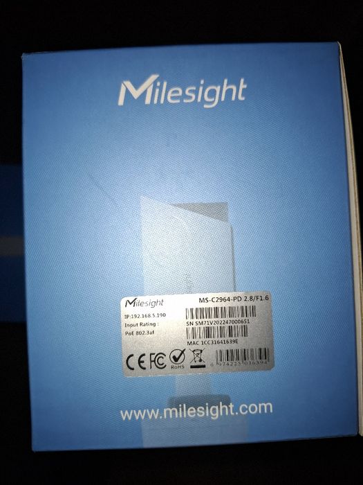 Camere video IP/NVR16 POE Milesight noi