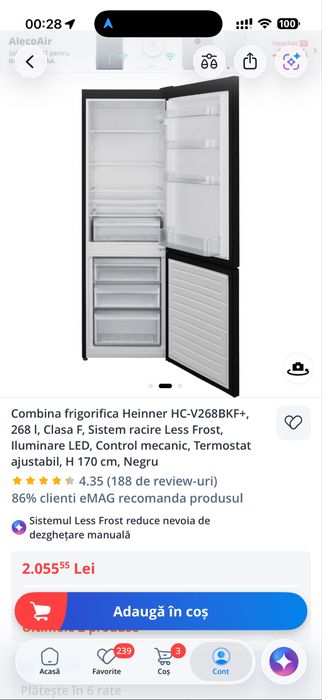 Frigider heiner 50% din pret