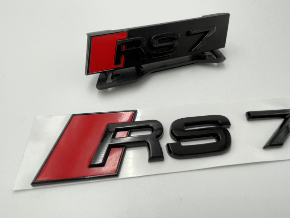 Set Embleme Audi RS7 negru s-line