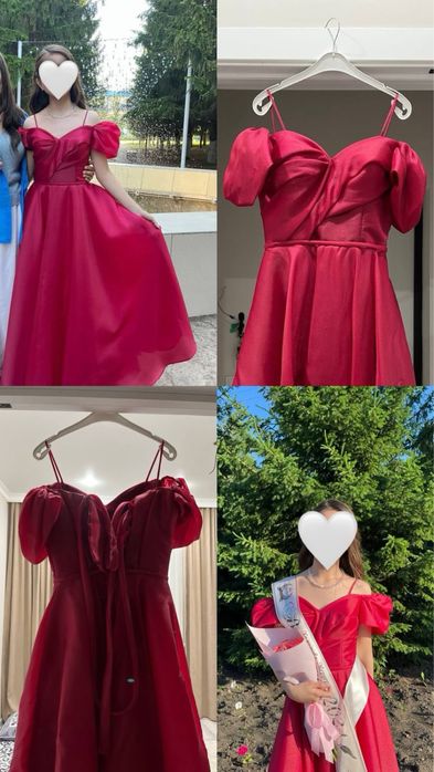 Выпускное красное платье