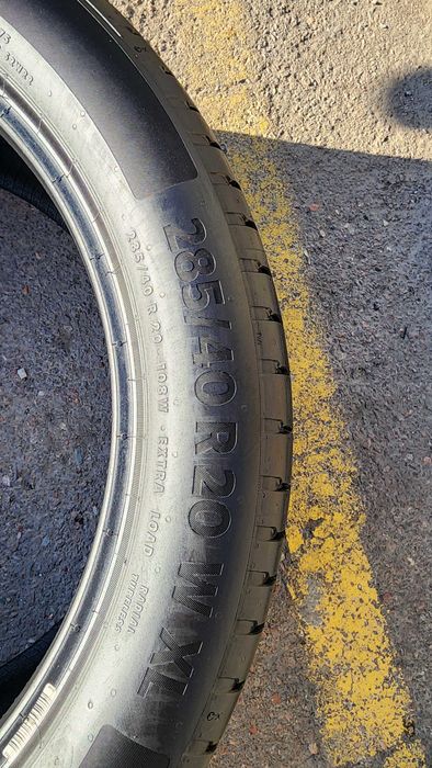 255/45/20 и 285/40/20 разниширокие Continental Eco Contact 6