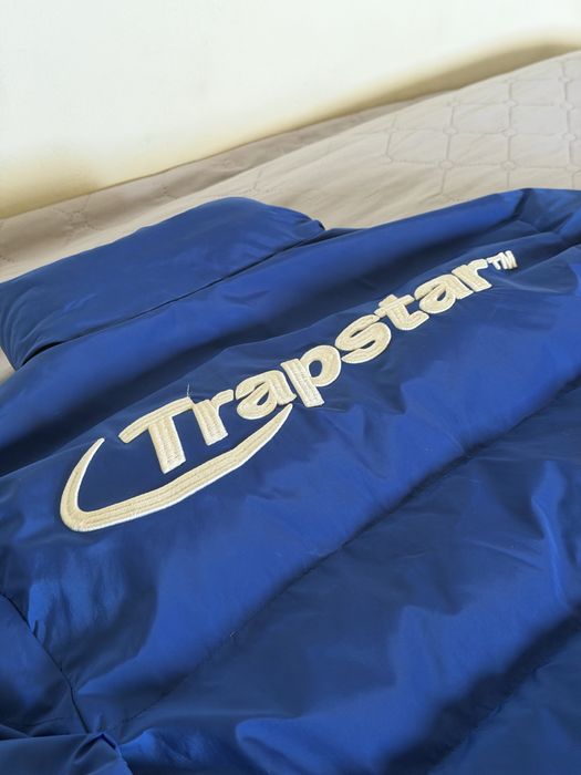 Trapstar Hyperdrive Puffer Jacket - Синьо/Бяло