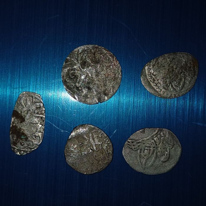 5 AKCE, monede Imperiul Otoman, ARGINT, secolul 17-18