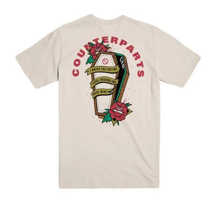 T-Shirt/Tricou COUNTERPARTS "Coffin" metalcore hardcore