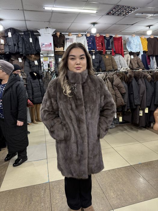 продам норкавую шубу новую . размер 50-52 цвет графит. цена договарная