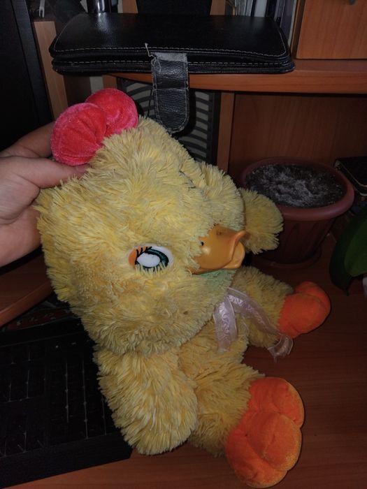 Игрушка утка с пластиковым носом