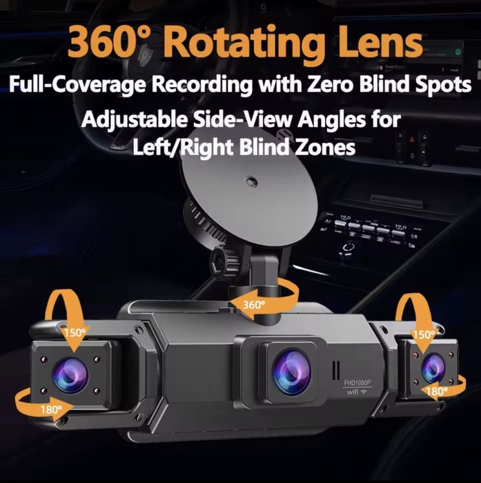 Camera video DVR, 360* cu 4 canale Full HD 1080p - Pret redus !!!