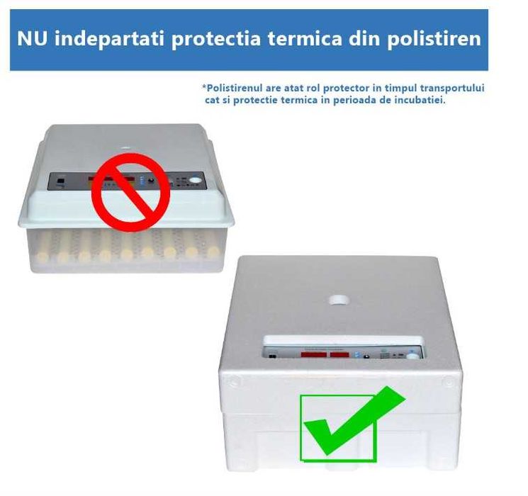Incubator Automat 64 Oua Clocitoare Gaina Rata Gasca LivratGRATUIT