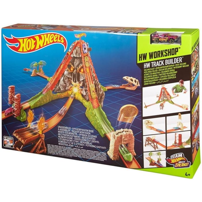Hot wheels конструктор вулкан