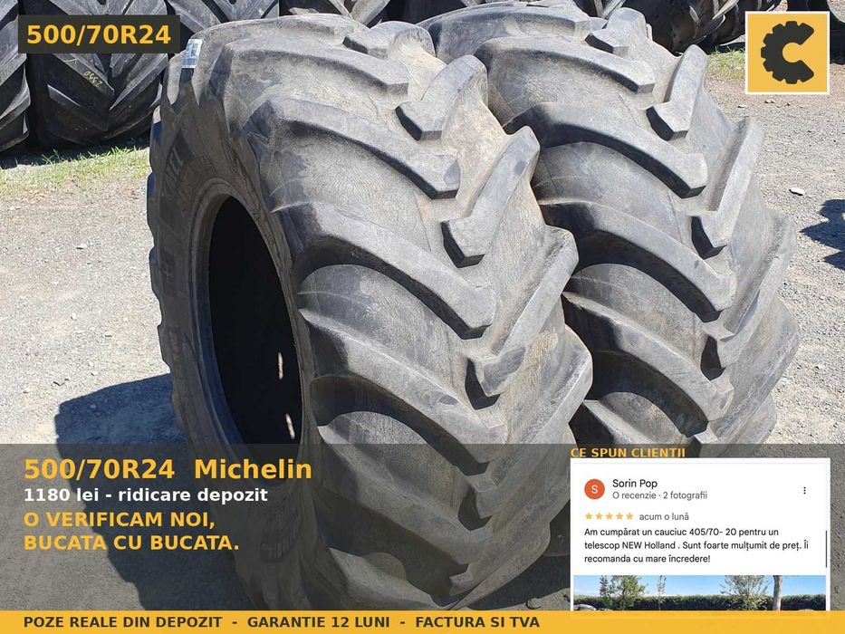 Cauciucuri 500/70R24 Michelin Anvelope Telescopic Incarcator SH TVA