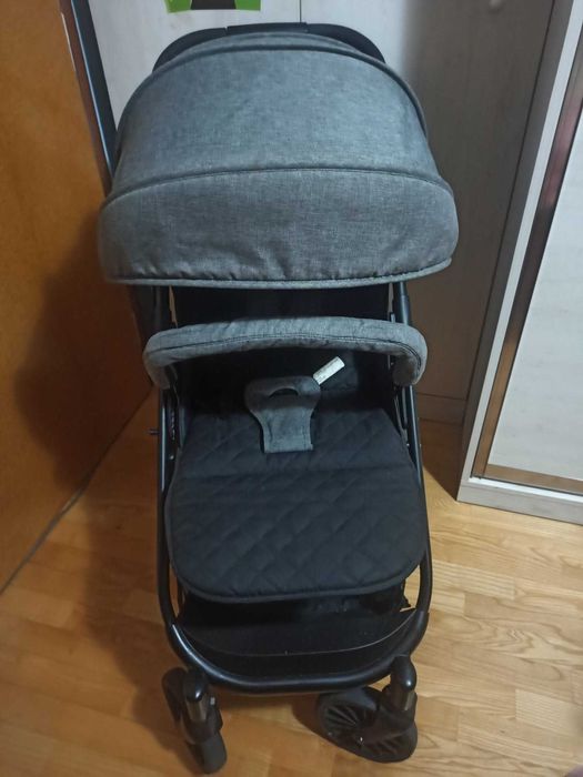 Комбинирана детска количка Sindy 2в1 Moni сива