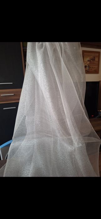 Шалове от сурова коприна с копринена органза