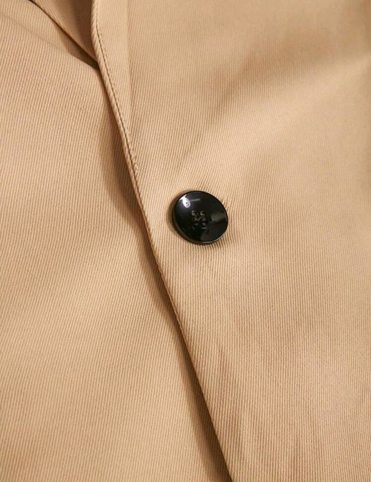 Мъжки модерен костюм Manfinity slim fit в бежово