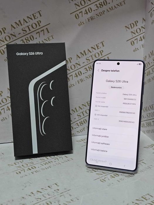 NDP Amanet Calea Mosilor 298 SAMSUNG S26 ULTRA