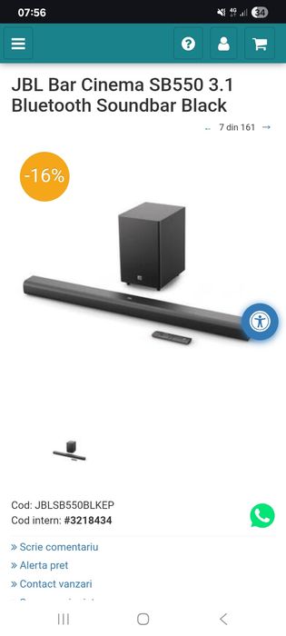 Jbl 550 home cinema