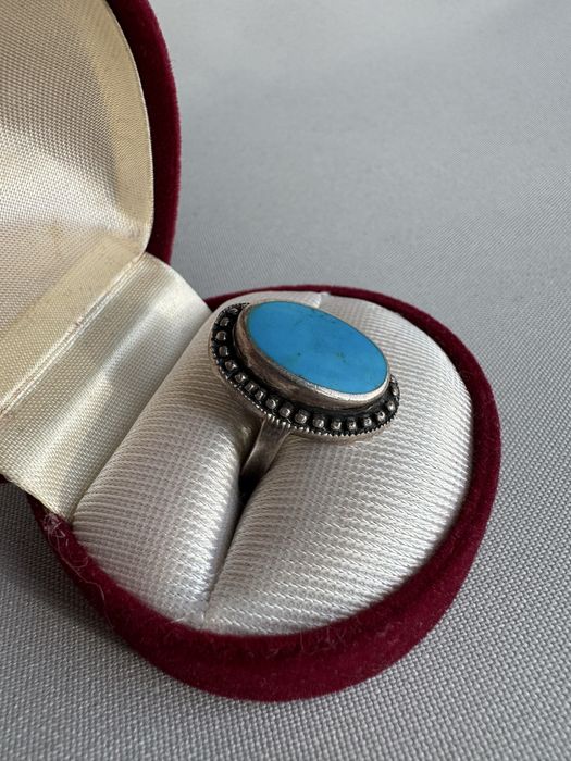 Inel din argint si turcoaz