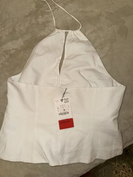 Льняной топ Zara
