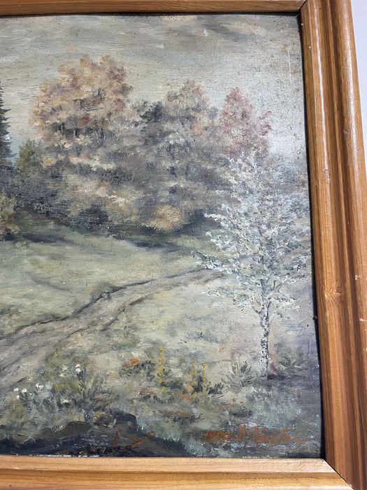 Tablou peisaj ulei pe carton D Pavaloi 1998