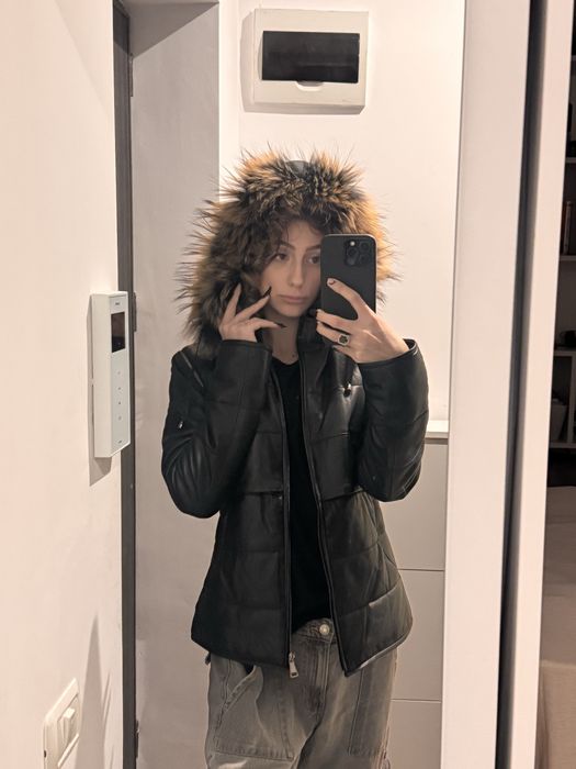 Geaca piele naturala