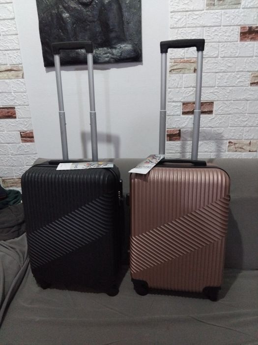 Troler policarbonat 55cm,mâner detașabil,roti 360grade Noi