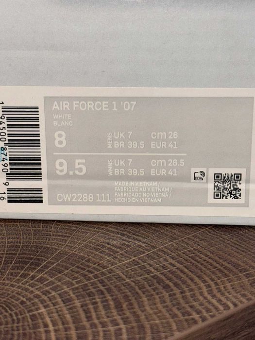 NIKE обувки Air Force 1 '07 White