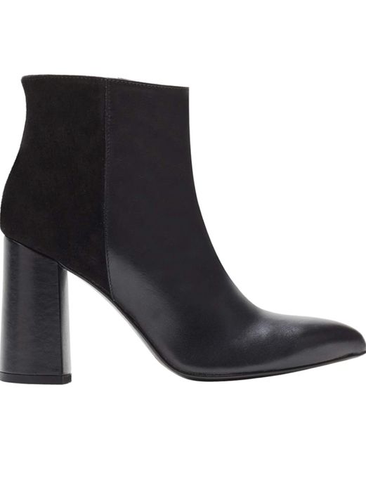 Луксозни италиански дамски боти с ток Poi Lei естествена кожа 36-38