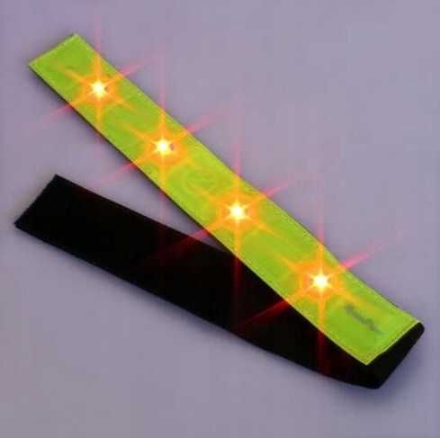 Светлоотразителна жилетка за безопасност с LED осветление