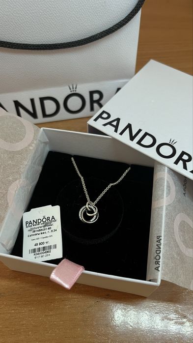 Серебряное колье от Pandora 925 проба(не ношенное)