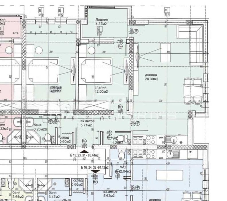 Продава се Тристаен апартамент в Пловдив, Западен - 101 кв.м за 1832 €/кв.м - Снимка #2