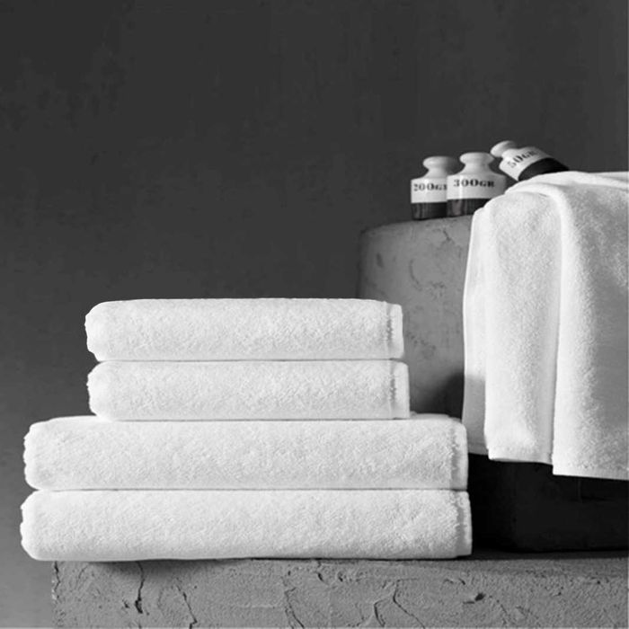 Prosop de maini, premium, dens 580 g/ m², 100 % bumbac, 50x100 cm, alb