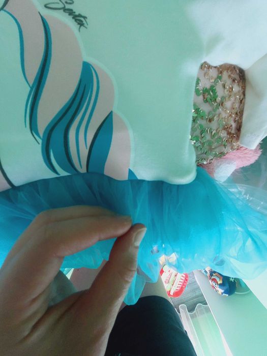 Бебешка рокля с тюл