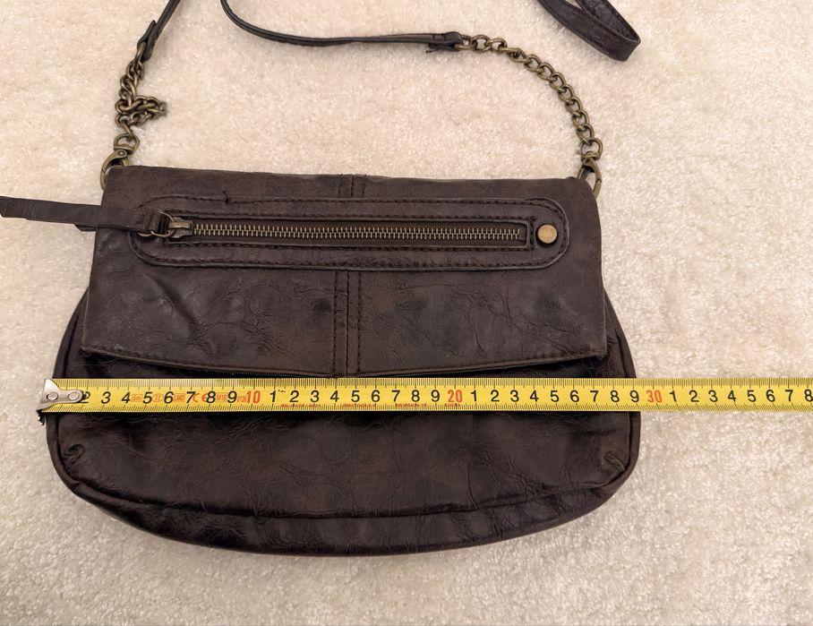 Geanta crossbody Nine West - piele ecologica, maro inchis