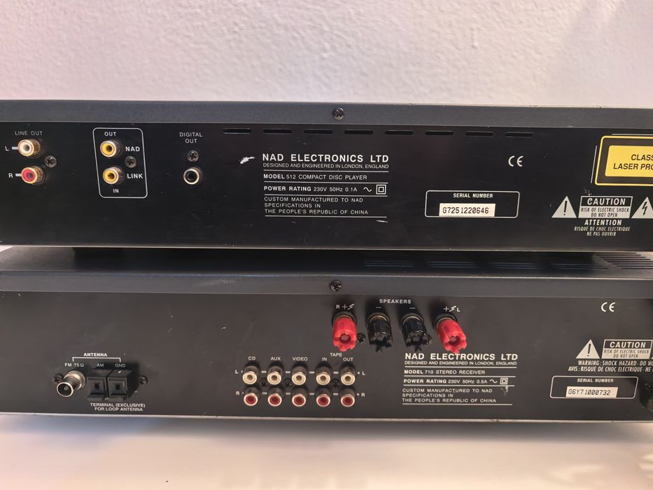 Amplificator NAD 710 si CD NAD 512 compact disc amplituner statie