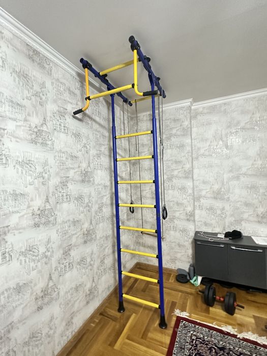 Шведская лестница с турником