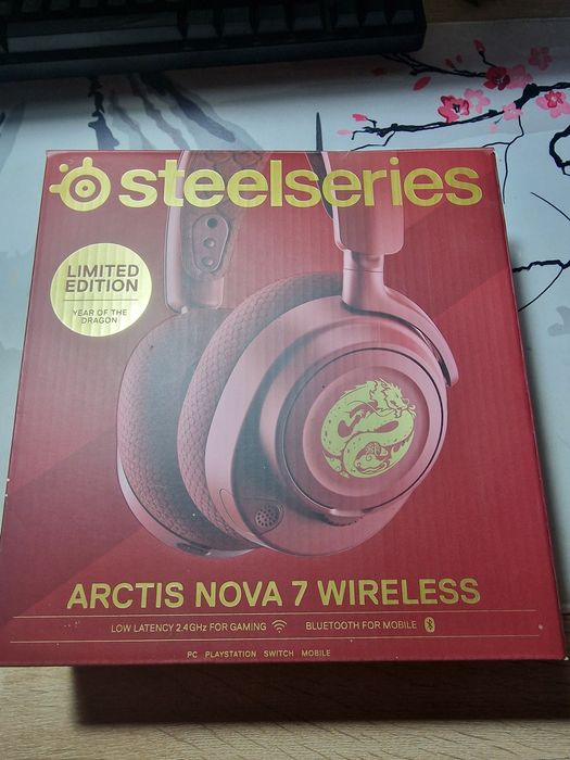 Casti gaming SteelSeries Arctis Nova 7 Wireless Dragon Edition