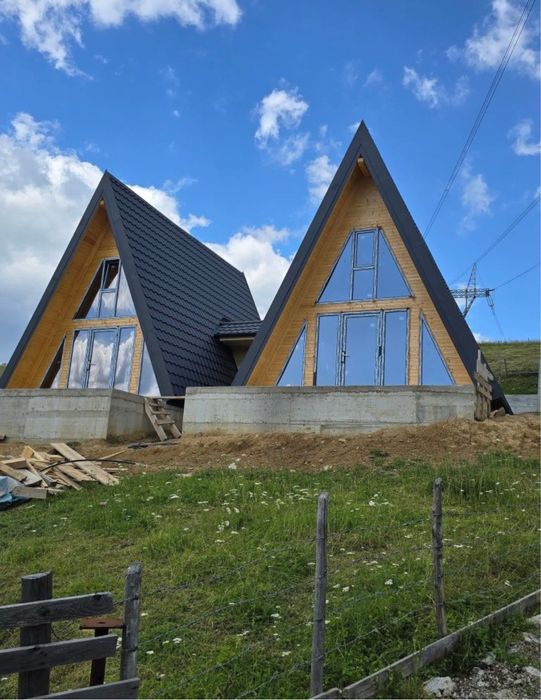 Cabane tip Aframe la cheie accept variante auto