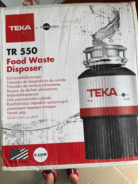 Teka TR 550 tocător de deșeuri pentru chiuvetă, negru