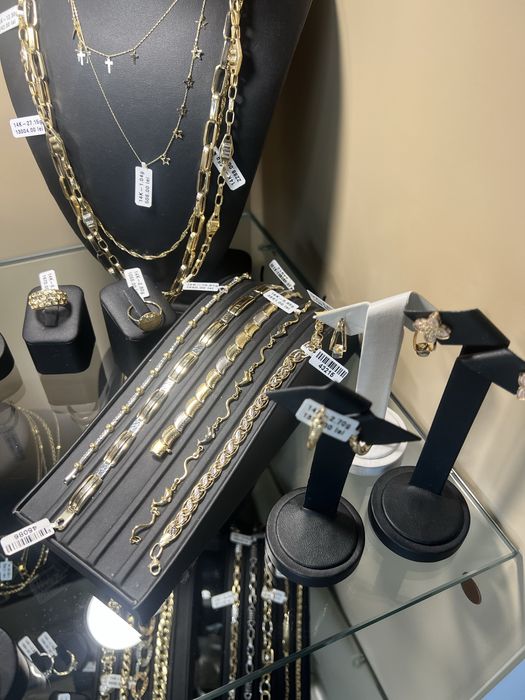 Royal Bijuterii aur 14k 585 lant bratara inel cercei bijuterie dama colier barbat 14 k