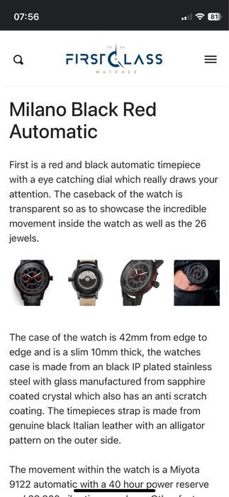 Ceas de vanzare, edtitia limitata