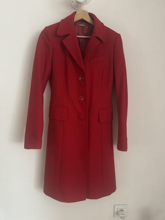 Дамско вълнено палто Benetton, размер S