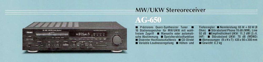 Amplituner Teac AG-650