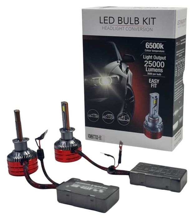 LED Крушки H1/Х1 240W  25,000LM  Комплект