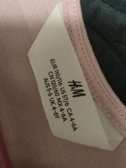 H&M Детска официална рокля с рози, 116