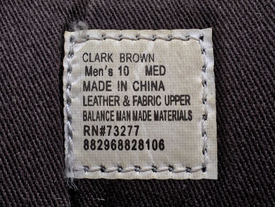 DEADSTOCK 2009 SEVEN7® CLARK BROWN Leather Sneakers — 28 CM