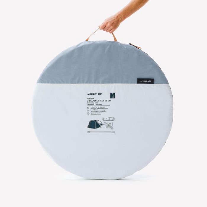 Cort de camping instantaneu, 2 persoane, - produs resigilat Decathlon