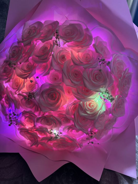 Букет из атласных лент