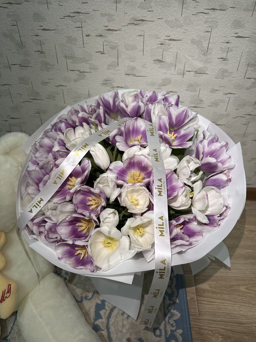 тюльпан цветы 55 штук