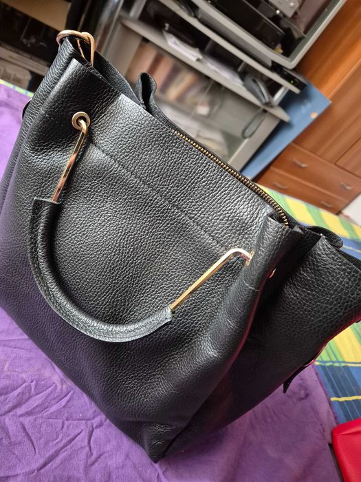 Geanta dama, piele naturala, produsa in Italia, noua