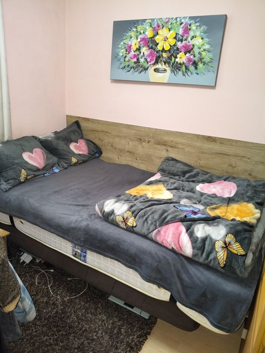 Canapea extensibila pat saltea cu lada 120x180