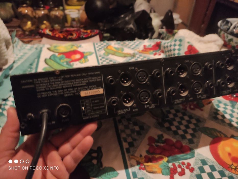 Samik EQ-610

6-канальный графический эквалайзер


- 6 входов (jack/XL